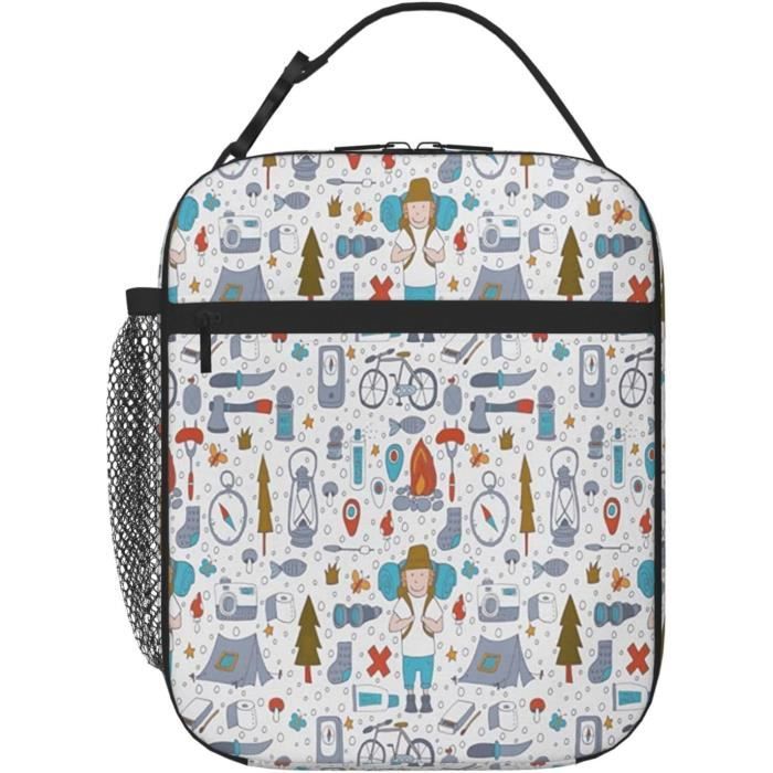 Stumble Guys Sac à Déjeuner Isotherme Enfants - Sac à Dos Garçons Noir 15