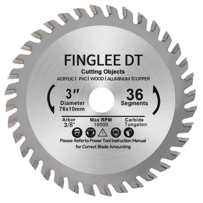 Lames De Scie Circulaire TCT 250mm X 30mm - Carbure Tungstène, Lot De 2, AB Tools