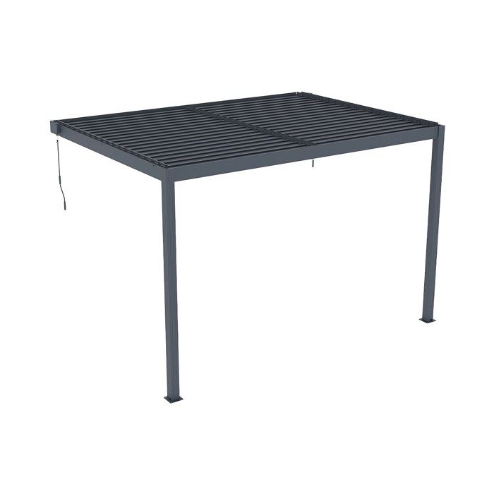 Pergola adossée bioclimatique en aluminium avec lames orientables 1185 m² - MANDELLO