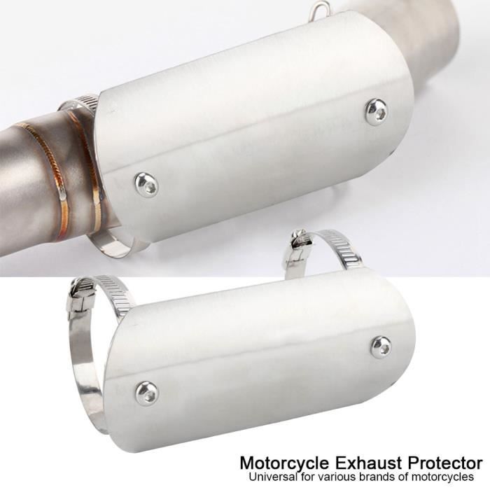 VGEBY Couvercle d'échappement de moto Moto d'échappement tuyau intermédiaire bouclier thermique lien Tube protecteur couverture