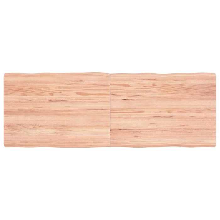 Dessus de table bois massif non traité bordure assortie-7319462870858-LuLo boutique