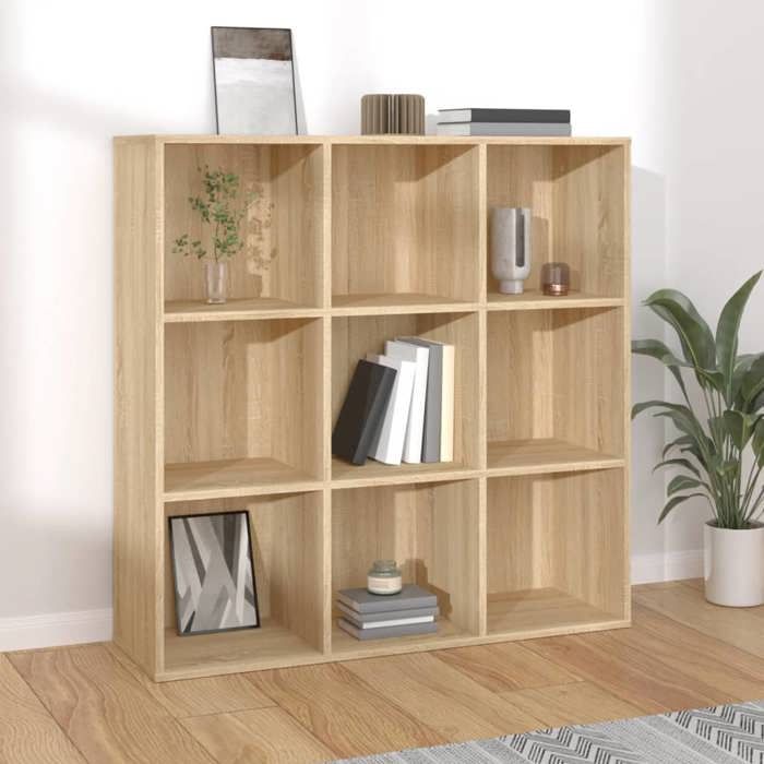 vidaXL Bibliothèque chêne sonoma 98x29x975 cm bois dingénierie 801128