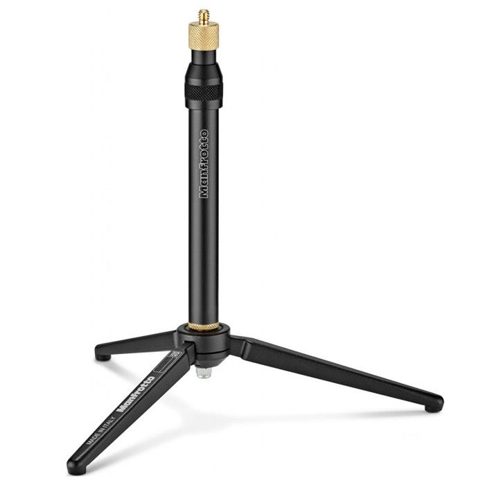 Trépied VR en aluminium Manfrotto - Kit mini trépied et perche d'extension - Noir - Poids max 2 kg