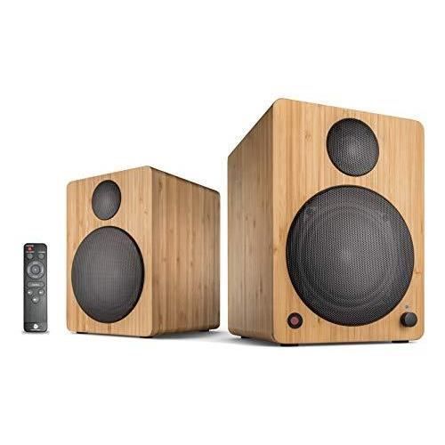 Enceintes Bibliothèque Wavemaster TWO NEO - 2.0 - 60W - Bluetooth, Optique, USB - Télécommande IR - Blanc Satiné