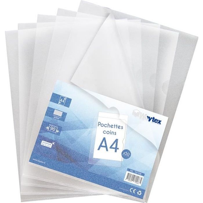 pochette transparente grand format