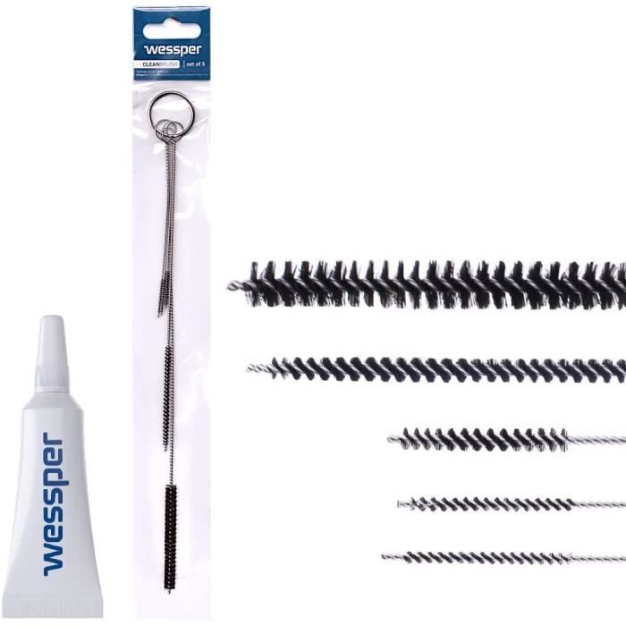 Graisse Silicone Alimentaire Wessper 5g + 5 Brosses - Entretien Machine à Café, Joints, Tuyaux à Lait, Graisse Plemont