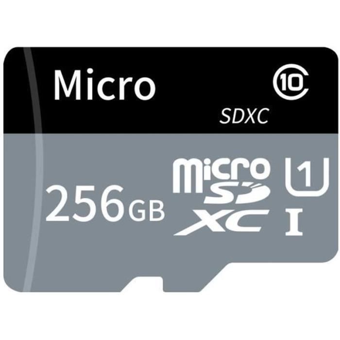 FC07826-Carte TF carte Micro SD grande capacité 256 Go U1 classe 10 carte  mémoire TF carte mémoire haute vitesse pour téléphone po - Cdiscount  Appareil Photo