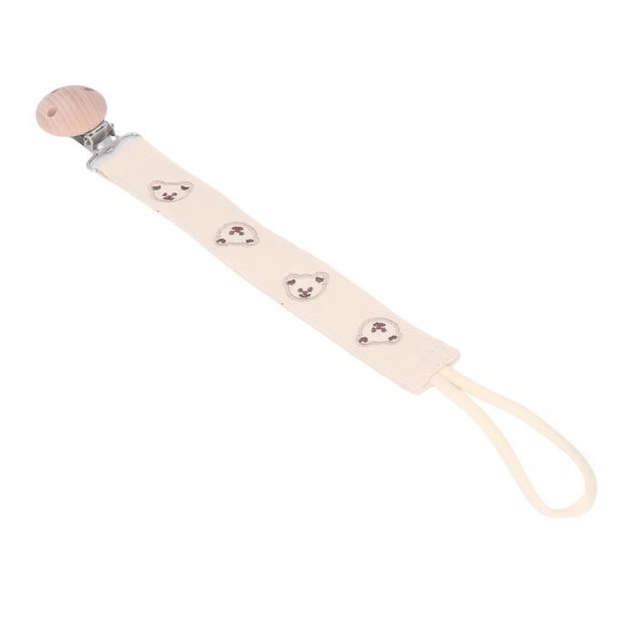 Lot De 4 Attaches-tétines En Coton Bio - Accroche-sucette Naturel Pour Bébé