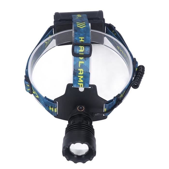 Lampe Frontale BORUiT 99000LM - Rechargeable USB, Zoom, Étanche - Ultra Puissante