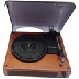 Platine Vinyle Bluetooth Tourne-Disque, Platine Phonographe Vintage, avec Haut-Parleurs Stéréo Intégrés USB 3 Vitesses pour Le-1