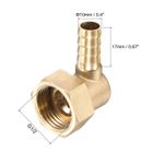 sourcing map Raccord Cannelé Laiton Tube Barbelé Droit 10mm x G3/8 Mâle