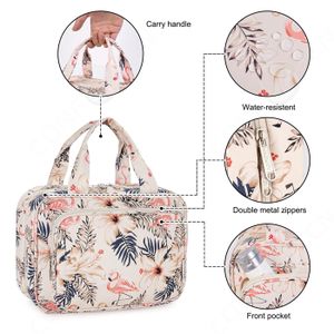 Trousse De Toilette Voyage Femme/homme - Noir - Compartiments Sec/humide - 25x13x16 Cm - 2