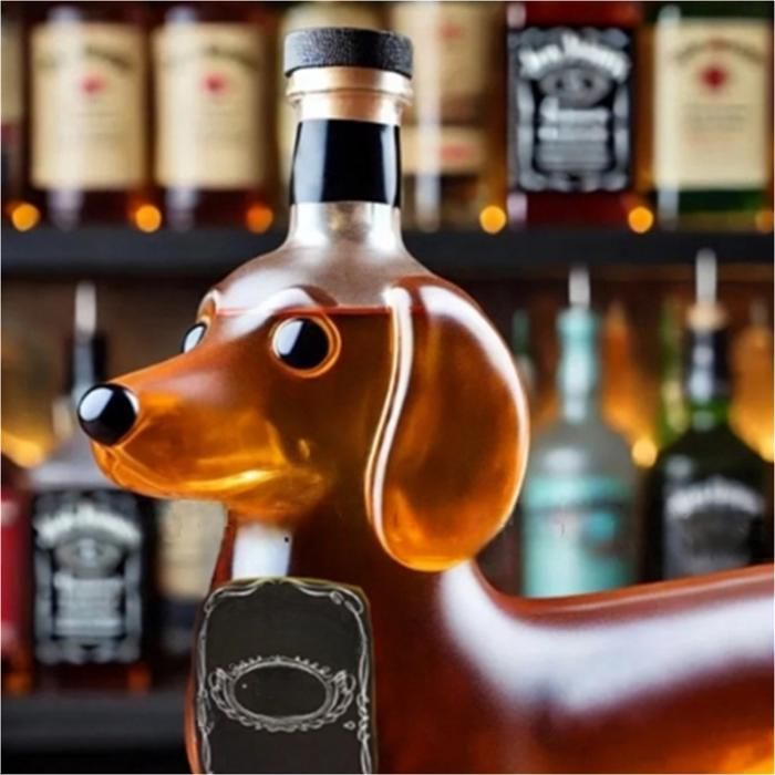 Bouteille De Whisky En Forme De Teckel | Design Original Et Décoratif | Parfaite Pour Les Cadeaux