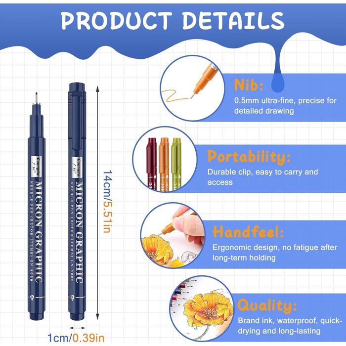 Générique Stylos à Pointe Fine, Stylos Roller - Stylo Bullet