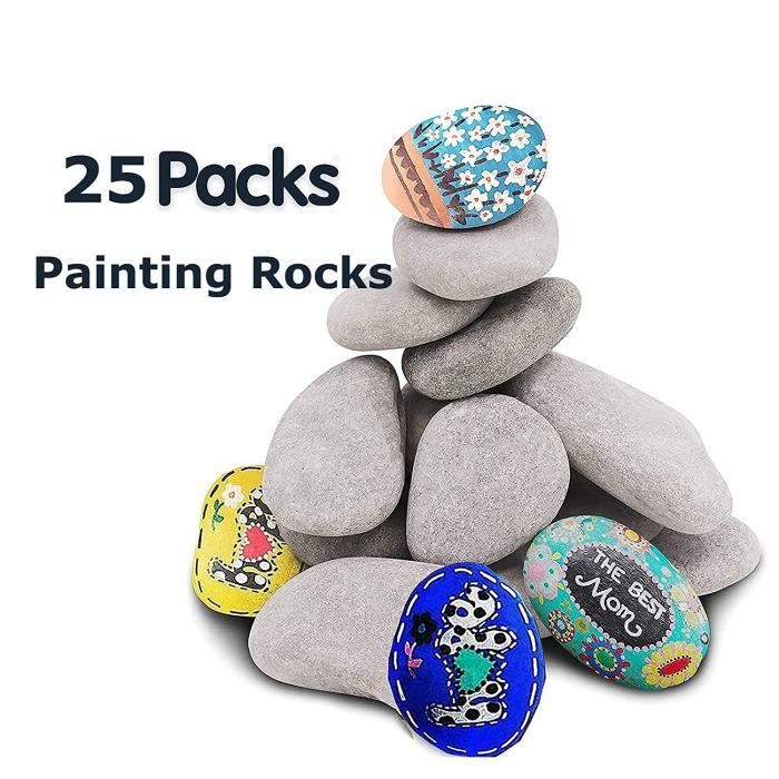 Hisredsun Lot De 40 Galets De Peinture Pour Loisirs Créatifs
