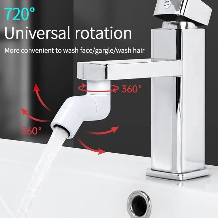 Rallonge de robinet rotative universelle, aérateur de robinets d