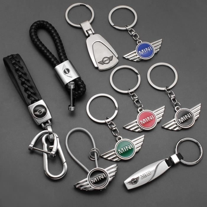 Porte clés Mini Cooper porte clé mini cooper Design Cooper S Clef clefs  (Simili Cuir et surpiqûre) Noir - Cdiscount Bagagerie - Maroquinerie