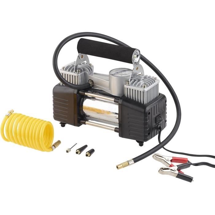 Mini compresseur d'air électrique pour voiture 12 V portatif et compact  avec manomètre 300 psi - Cdiscount Auto