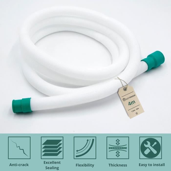 Rallonge De Vidange Pour Lave-Linge Et Lave-Vaisselle - 5 M, Universelle, Installation Facile - 10