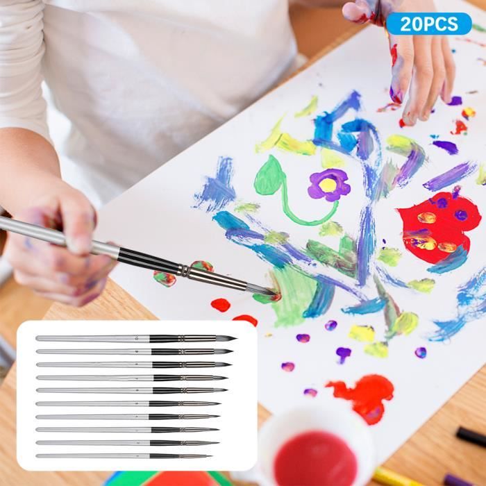 IDNVFY – Lot De 8 Masques De Peinture Vierges + Palette + 2 Pinceaux – En PET 20 X 12,5 Cm – Réutilisable – Pour Mascarades, Fêtes, Cosplay