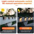 Leytn® 6 pcs Lampe solaire extérieur Lampe de pont LED imperméable Lampe de jardin pour Clôture Escalier Jardin Marche Terrasse -2