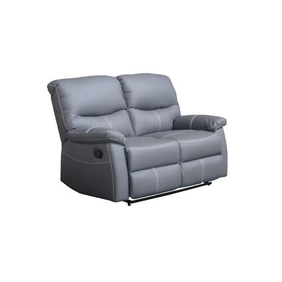 Dina Ensemble Canape Relax Gris 3 2 Achat Vente Ensemble
