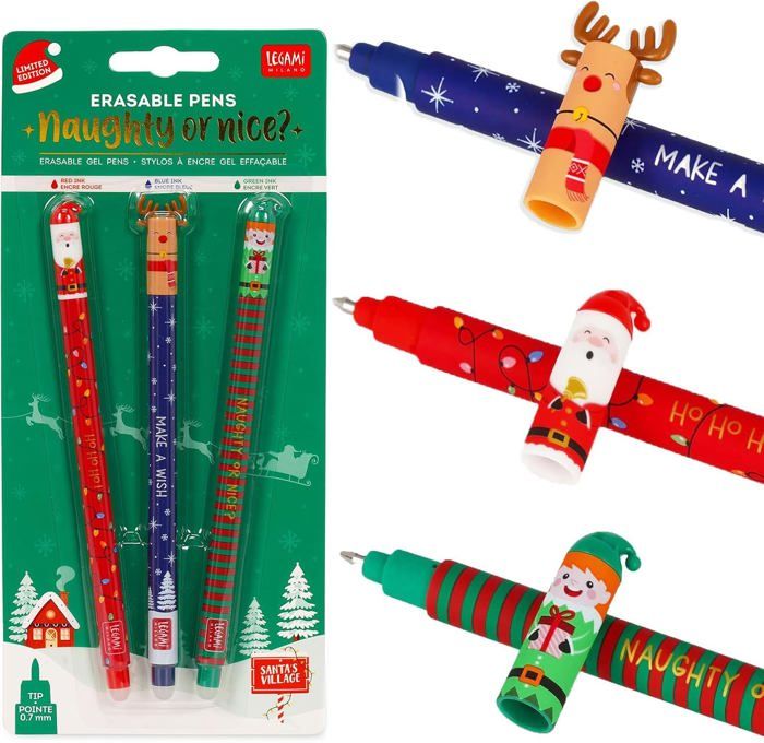 Lot De Stylos Gel Effaçables - 0,7 Mm, Encre Thermosensible - Avec Gomme Sur Le Bout - Thèmes Animaux, Cadeau Noël Ou Rentrée
