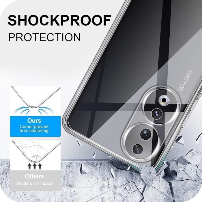 Coque Pour Honor 90 Hybrid Anti-choc QDOS Transparent
