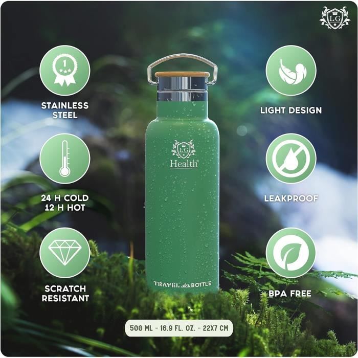 Gourde Yeti BOTTLE BOTTLE Bouteille D'eau De Sport Isotherme En Acier Inoxydable De 700 Ml Avec Paille Et Porte-pilules (bleu Bouteille D'eau Isotherme