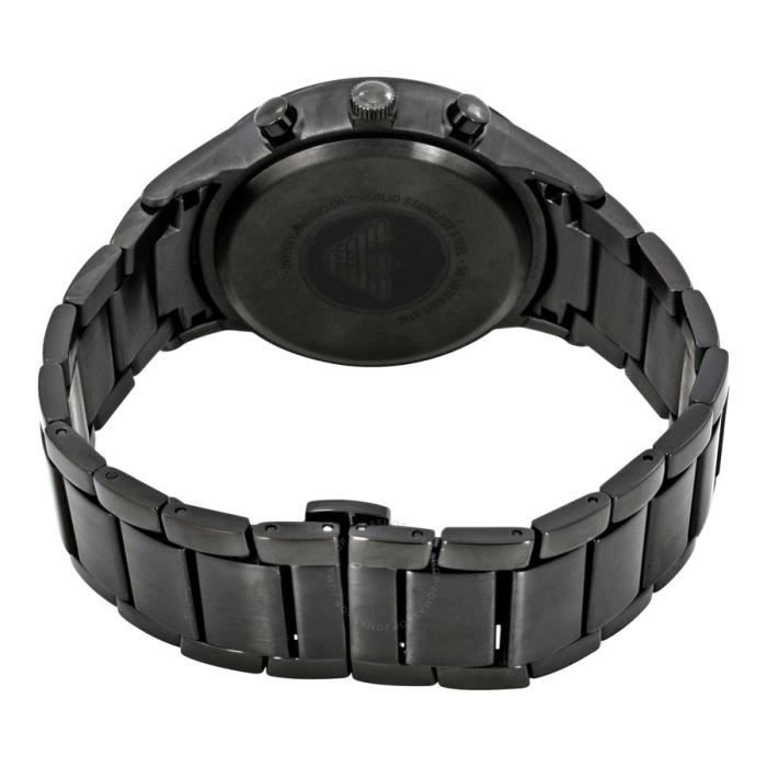 EMPORIO ARMANI Classique Chronographe Montre Homme Noir Cadran AR2453 Cdiscount Bijouterie
