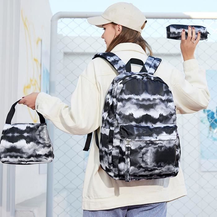 Sac à Dos Enfant Lémurien - Bandes Réfléchissantes - 31x14x41 Cm - Grande Capacité - Tissu Durable - 11