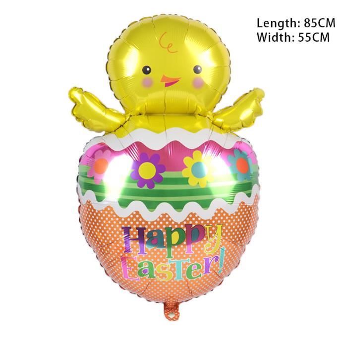 Ballon Lapin Bleu Happy - Ballons de Pâques 