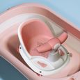 Siège de bain pour bébé - Chaise de douche avec trou de vidange - Blanc-3