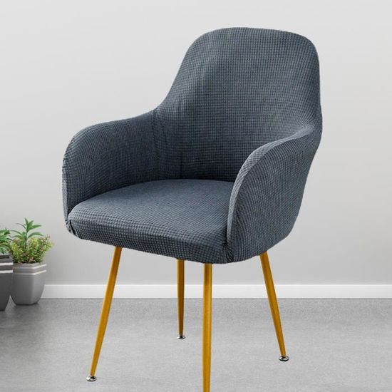 Housse De Chaise Scandinave Lavable - 85% Polyester 15% Élasthanne, Extensible