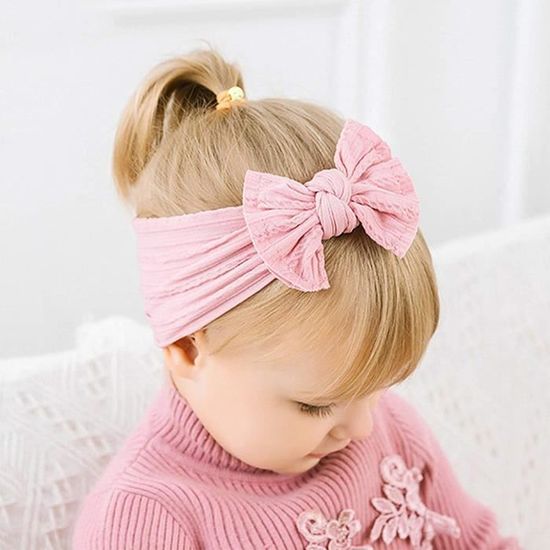Hocaies Lot Bandeaux Nœud Turban Bébé Fille – Coton Élastique Doux – Accessoire Photo & Quotidien – Couleurs Pastel