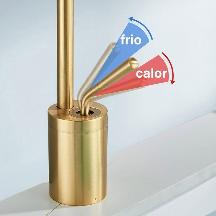 Robinet Lavabo Eau Froide REFORUNG – Acier Inox 304 Brossé, Anti-Rouille, Installation Facile