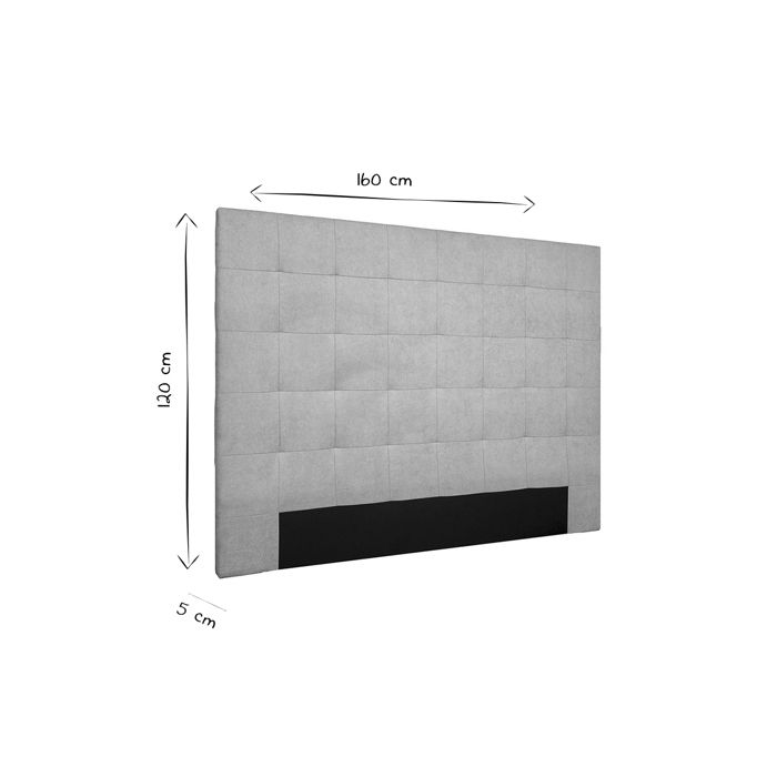 Tête De Lit Capitonnée En Tissu Bleu Canard 140 Cm HALCION 46976 5d6cea448d0a3 1200 675