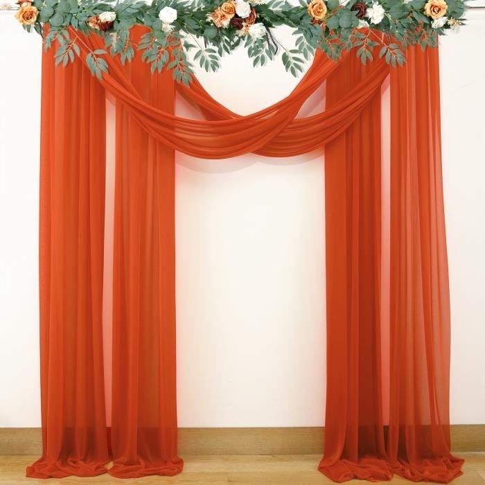 OMABETA Draperie d’arc de mariage Arche de mariage en mousseline de