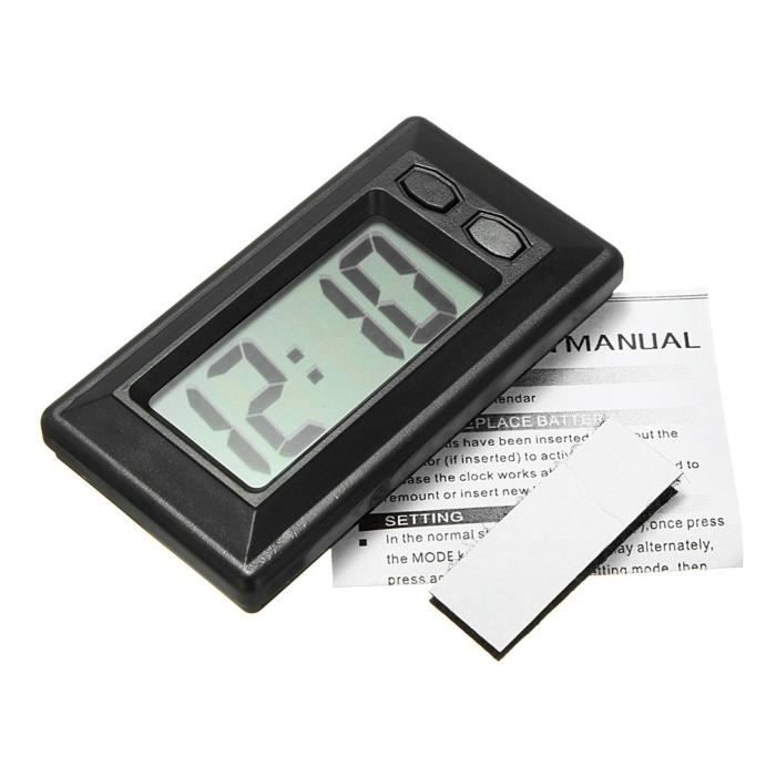 Mini Horloge Voiture Tableau Bord Lumineuse - Or Rose Pour Grille Aération, Décoration Intérieur Auto ABS
