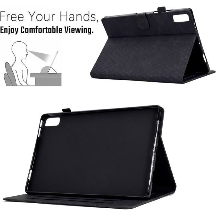 Funda Giratoria 360° Para Lenovo Tab M9 9 Pulgadas 2023 (TB-310FU), Con Cierre Magnético Y Funda De Piel Negro