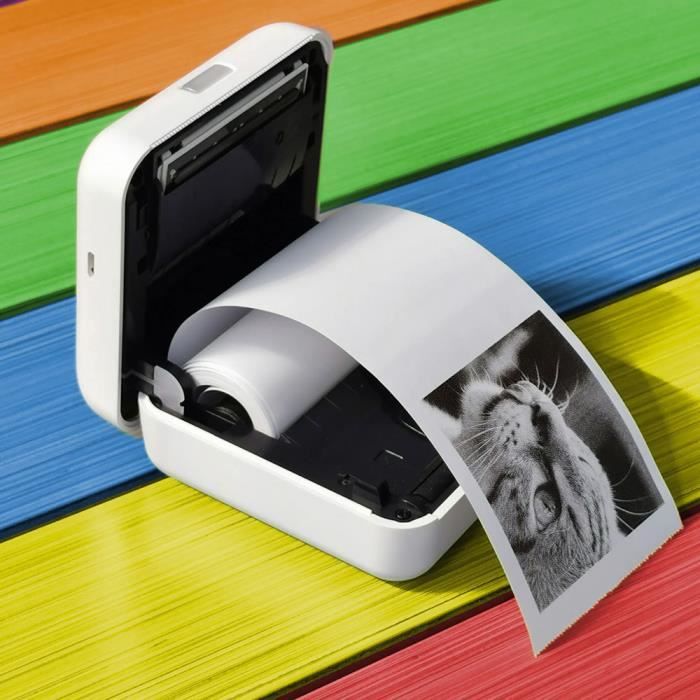 Imprimante photo PeriPage Mini imprimante photo thermiquea6 bluetooth pour  téléphone portable -bleu