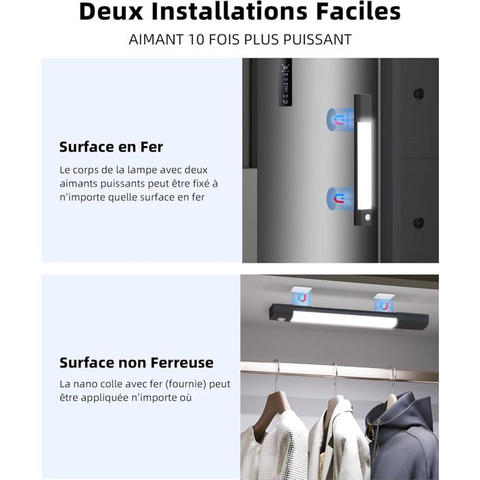 Tiroir Coulissant Pour Placard – Avec éclairage LED à Détecteur De Mouvement – Installation Facile Sans Perçage – Dimensions 40x24x19,5 Cm - 12
