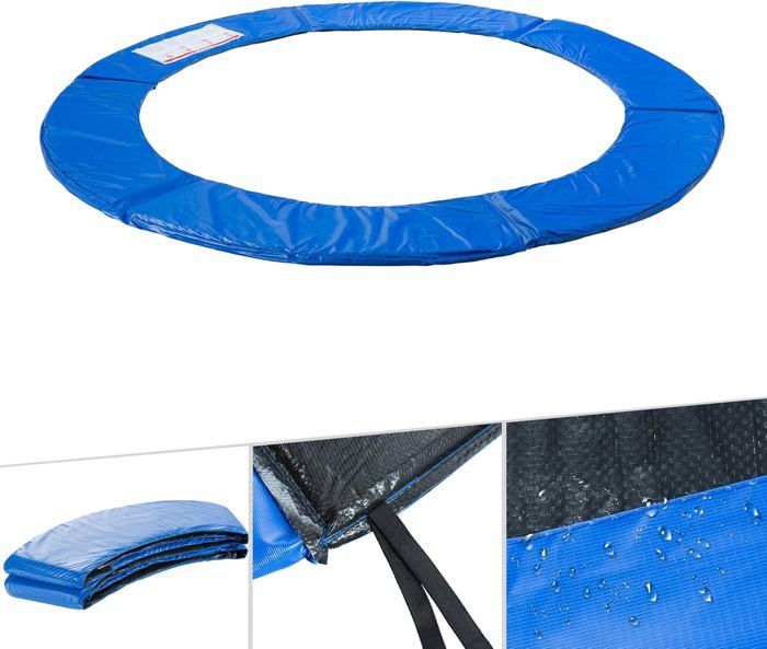 Coussin De Protection Trampoline Qikam – 305/366 Cm, PVC+éponge, Imperméable UV