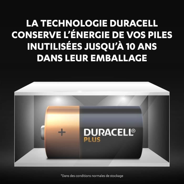 Duracell Plus Piles alcalines C, 1.5V LR14 MN1400, paquet de 4
