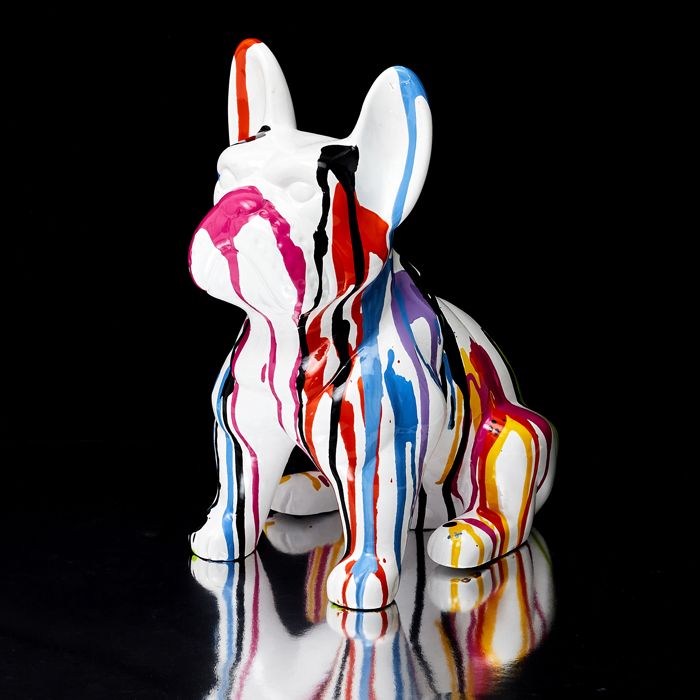 The Home Deco Factory HD1315 - Bulldog Ceramique Coulures 30 Cm Multi  22791195 8bd1 552e 8dc3 50885ab7c474
