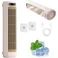 Rafraichisseur air Silencieux, Mini Climatiseur Portable, Avec Affichage Led, 31.2 x 8.7 x 8.3cm Bb Apricot Whit CLIMATISEUR MOBILE