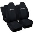 Lupex Shop Housses de siège auto compatibles pour Zoe Noir Noir-0