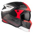 Casque moto cross simple ecran transformable avec mentonniere amovible MT Helmets Streetfighter Sv Totem B15 (Ece 22.06)-0