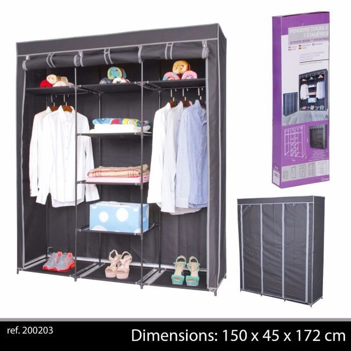 Grande Armoire Rangement Vetement Achat Vente Pas Cher
