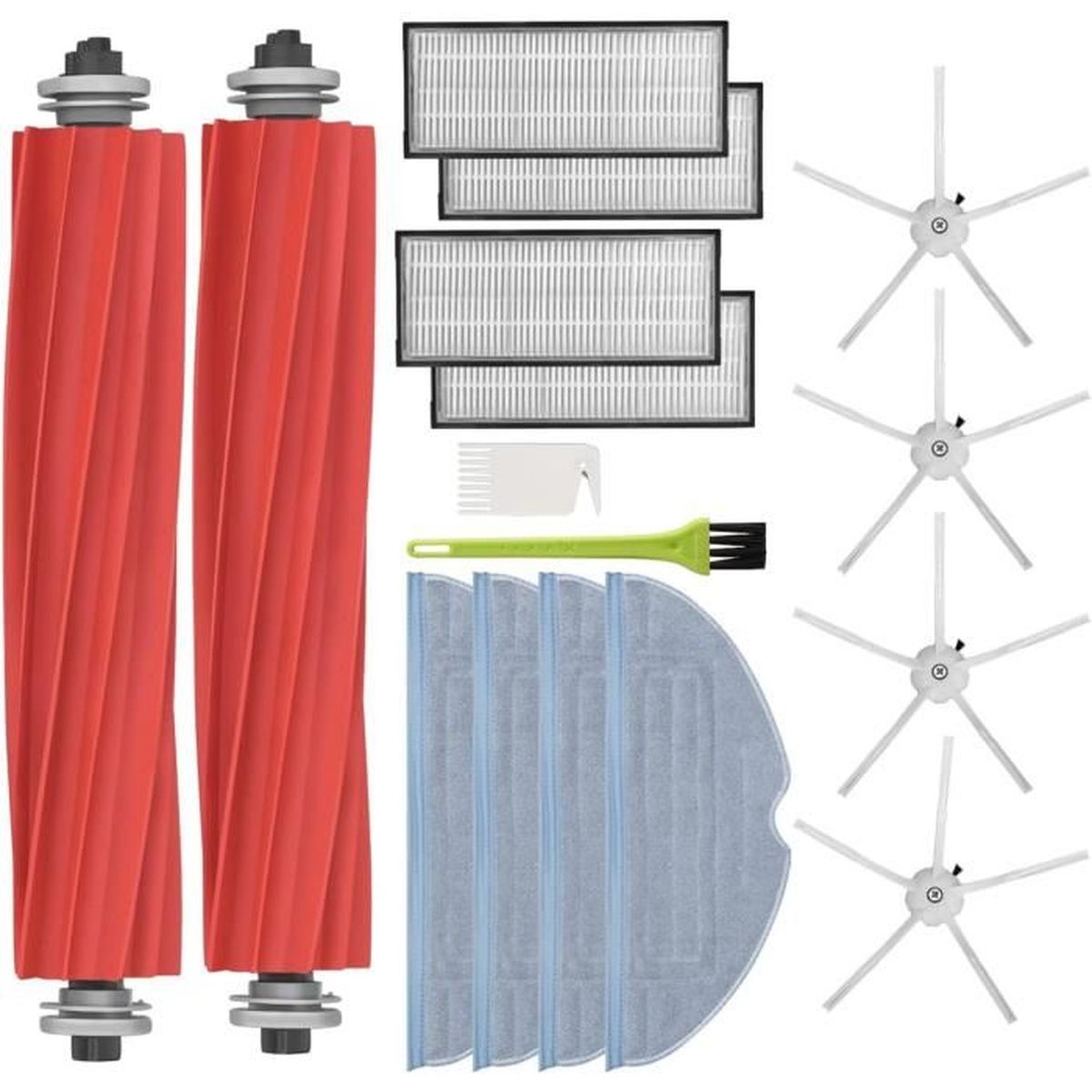 Set Accessori Per Roborock S7 Pro Ultra / S7 Maxv Ultra: Spazzola Principale E Filtro Serbatoio - Compatibili Con G10s, O35, Ricambi Originali